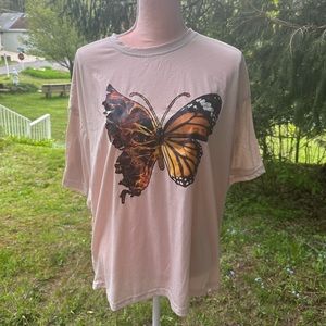 Oversized butterfly tshirt